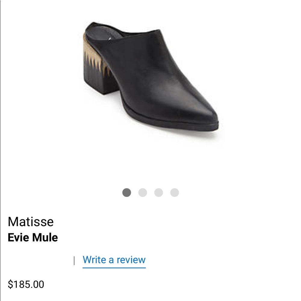 Matisse Evie Black Mule